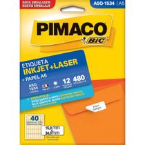 Etiqueta A5 Inkjet Laser A5Q1534 - Pimaco