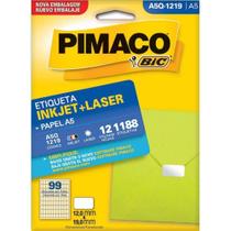 Etiqueta A5 Q.1219 Ink-Jet Laser-Pimaco