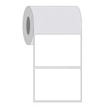 Etiqueta Adesiva 100x75 - 1 Coluna 12 Rolos Couchê Branca - 32m C/ 4.920 Etiquetas