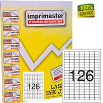 Etiqueta Adesiva 126 Por Folha Tam A4 26mm X 15mm C/100fls - Imprimaster