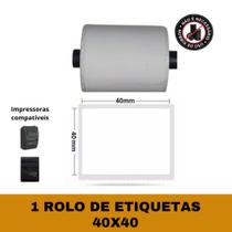 Etiqueta Adesiva 40x40 para Mini Impressora - 1 Rolo