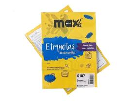 Etiqueta Adesiva 44,4Mm X 12,7Mm 80/Folha Caixa 100 Folhas - Maxprint