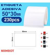Etiqueta Adesiva 50x30 Niimbot B21 B1 230 Etiquetas p/ Rolo