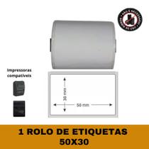 Etiqueta Adesiva 50x30 para Mini Impressora - 1 Rolo