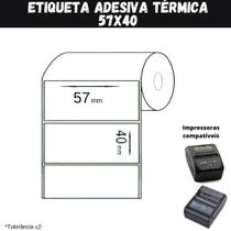 Etiqueta Adesiva 58x40 P/ Mini Impressora Ou Pos58 - 1 Rolos