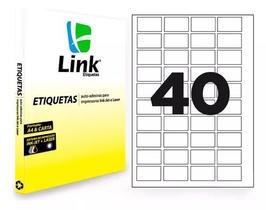 Etiqueta Adesiva 9060 Mercado Full com 4000 Unid Link Formato A4 40 X 25mm 100 folhas