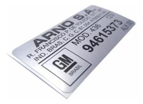 Etiqueta Adesiva Arno Limpador Parabrisa Opala Caravan Todos