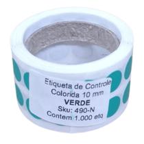 Etiqueta Adesiva Bolinha Colorida Controle Identificação Verde Escuro 15mm 1,5cm Rolo C/1000 unidades Etiqueta Adesiva Bolinha Colorida Controle Identificação Verde Escuro 15mm 1,5cm Rolo C/1000 unidades