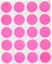Etiqueta Adesiva Bolinha Colorida Pink 10mm 1,0cm Rolo 1000