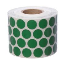 Etiqueta Adesiva Bolinha para Identificação Verde