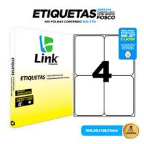 Etiqueta Adesiva Carta 106,36x138,11 Caixa Com 100 Folhas