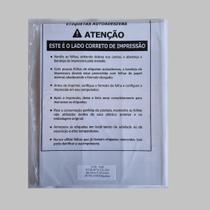 Etiqueta Adesiva Carta 25,4x66,7mm 25 Folhas Cc280 Pacote Plástico