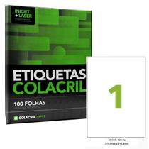 Etiqueta Adesiva Carta CC185 279,4 x 215,9 mm 100 Folhas Col