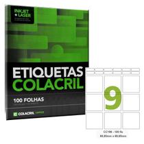 Etiqueta Adesiva Carta CC196 69,85 x 69,85 mm 100 Folhas Col
