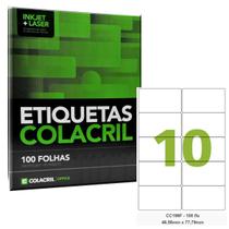 Etiqueta Adesiva Carta CC199F 46,56 x 77,79 mm 100 Folhas Co
