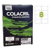 Etiqueta Adesiva Colacril A4 CA4365 99,1x67,7mm C/800