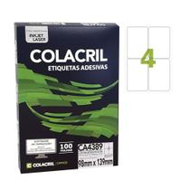 Etiqueta Adesiva Colacril A4 CA4389 98x139mm C/400