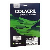 Etiqueta Adesiva Colacril Carta CC084 84,7x101,6mm C/60 Etiqueta Adesiva Colacril Carta CC084 84,7x101,6mm C/60