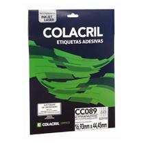 Etiqueta Adesiva Colacril Carta CC089 16,93x44,45mm C/600 Etiqueta Adesiva Colacril Carta CC089 16,93x44,45mm C/600
