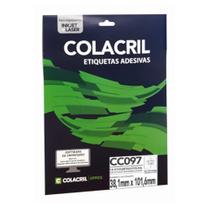 Etiqueta Adesiva Colacril Carta CC097 38,1x101,6mm C/120 Etiqueta Adesiva Colacril Carta CC097 38,1x101,6mm C/120