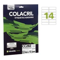 Etiqueta Adesiva Colacril Carta CC282 33,9x101,6mm 25Fls Etiqueta Adesiva Colacril Carta CC282 33,9x101,6mm 25Fls