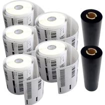 Etiqueta adesiva couche 100x150mmx30m+2ribbons - MUNDO BRAS Etiqueta adesiva couche 100x150mmx30m+2ribbons - MUNDO BRAS