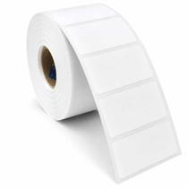 Etiqueta Adesiva Couchê Branca 50x25 1 Coluna 28 mts Rolo Com 1.000 Etiquetas Etiqueta Adesiva Couchê Branca 50x25 1 Coluna 28 mts Rolo Com 1.000 Etiquetas
