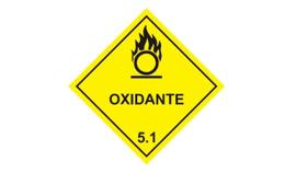Etiqueta Adesiva Cuidado Material Oxidante Simbologia