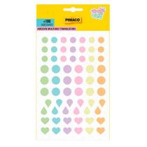 Etiqueta adesiva decorativa Candy Colors com + de 180 unidades - Pimaco
