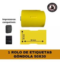 Etiqueta Adesiva Gôndola 50x30 Para Mini Impressora