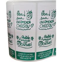 Etiqueta Adesiva Lacre OBA Sua Encomenda 100X35MM Rolo com 1000 Unidades Etiqueta Adesiva Lacre OBA Sua Encomenda 100X35MM Rolo com 1000 Unidades