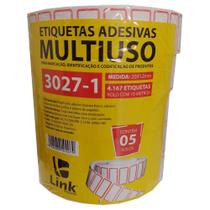 Etiqueta Adesiva Multiuso 20x12mm Pacote com 5 Rolos - Link Etiquetas