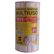 Etiqueta Adesiva Multiuso 60x40mm Pacote com 3 Rolos - Link Etiquetas