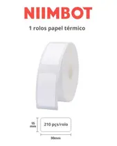 Etiqueta Adesiva Niimbot D110 D101 D11 15x30mm 210pçs