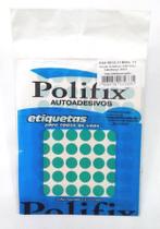 ETIQUETA ADESIVA P/CODIFICAÇÃO DIÂMETRO 13MM na cor verde POLIFIX BT 350 UN