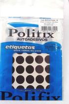 ETIQUETA ADESIVA P/CODIFICAÇÃO DIÂMETRO 19MM cor preta POLIFIX BT 350 UN ETIQUETA ADESIVA P/CODIFICAÇÃO DIÂMETRO 19MM cor preta POLIFIX BT 350 UN