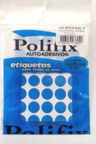 ETIQUETA ADESIVA P/CODIFICAÇÃO DIÂMETRO 19MM na cor azul POLIFIX BT 350 UN ETIQUETA ADESIVA P/CODIFICAÇÃO DIÂMETRO 19MM na cor azul POLIFIX BT 350 UN