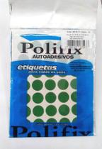 ETIQUETA ADESIVA P/CODIFICAÇÃO DIÂMETRO 19MM na cor verde POLIFIX BT 350 UN ETIQUETA ADESIVA P/CODIFICAÇÃO DIÂMETRO 19MM na cor verde POLIFIX BT 350 UN