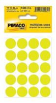 Etiqueta Adesiva Para Codificação 19mm Amarela 400 Unidades - Pimaco