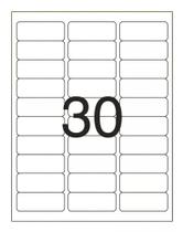 Etiqueta Adesiva Pimaco 6288 Carta 25,4x66,7mm 30 por folha 25 folhas
