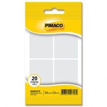 Etiqueta adesiva Q-3853TR retangular transparente - Pimaco