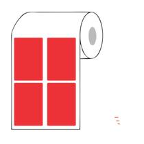 Etiqueta Adesiva Retangular Branca 40X60mm