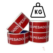 Etiqueta Adesiva Retangular Pesado 60x40mm - Rolo com 500 unidades