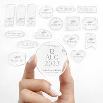 Etiqueta Aplique Tag Personalizado Acrílico Espelhado 100un Decoração Festa Etiqueta Aplique Tag Personalizado Acrílico Espelhado 100un Decoração Festa