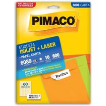 Etiqueta Carta 6089 10 Folhas 16,93 X 44,45 MM com 600 Etiquetas