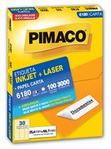Etiqueta Carta 6180 100 Fls 25,4 X 66,7 Mm