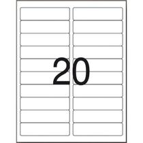 Etiqueta Carta 6181 100 Fls 25,4 X 101,6 Mm Cx.C/2000 Pimaco