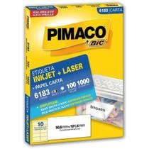 Etiqueta Carta 6183 100 Fls 50,8 X 101,6 Mm Cx.C/1000 Pimaco