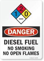 Etiqueta Combustível diesel SmartSign S-9400-UE-14 Danger 25x35cm