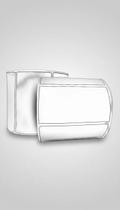 Etiqueta Couchê 100x50mm - 32m - 5 Rolos Brancos